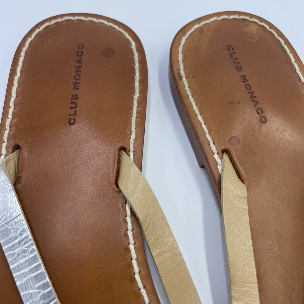 Club Monaco Leather Sandals Sz 7 - Picture 2 of 9